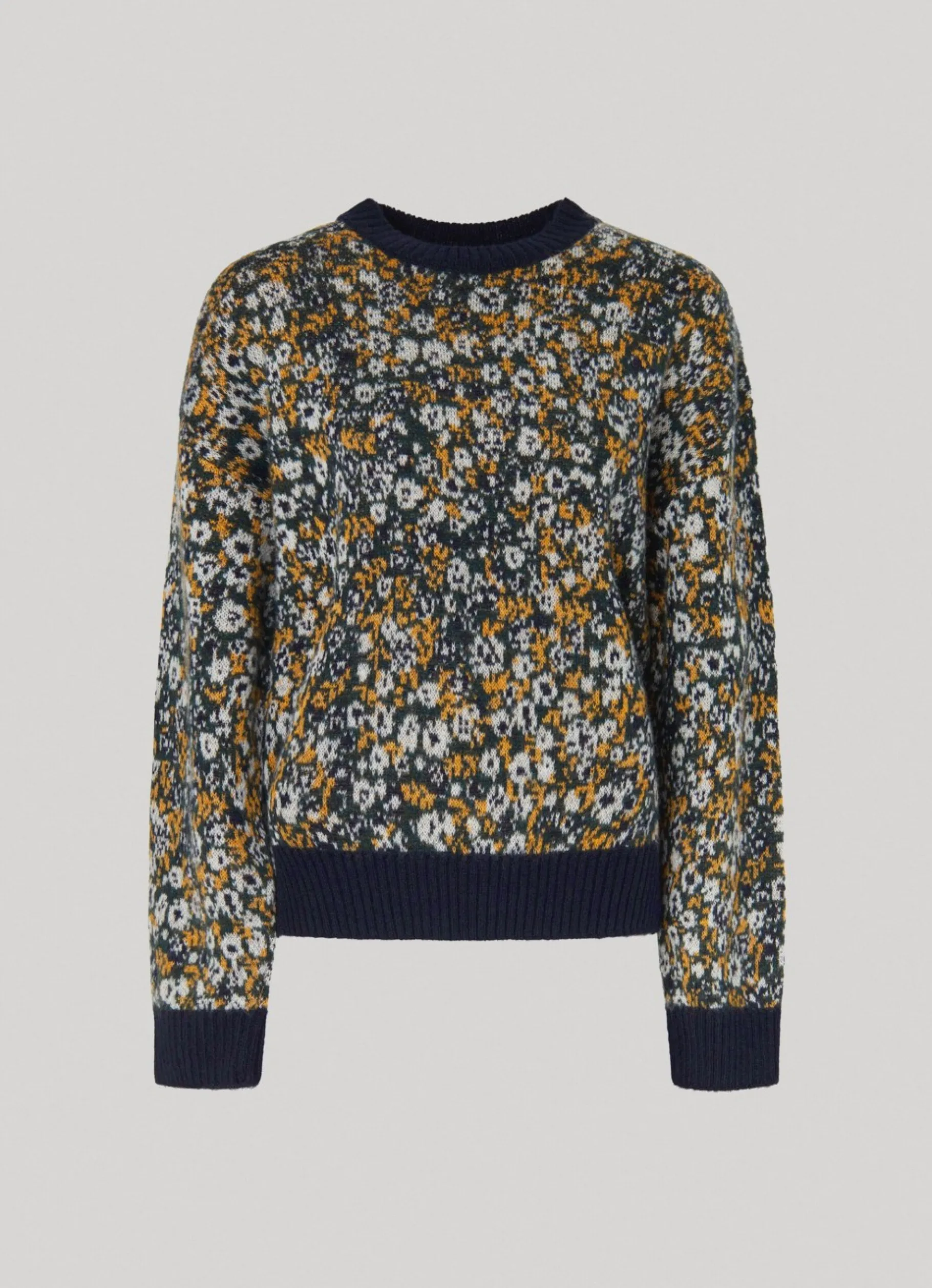 Women Pepe Jeans Floral Jacquard Knit