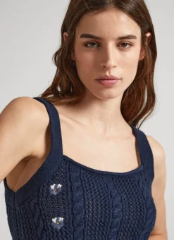 Women Pepe Jeans Floral Knit Top