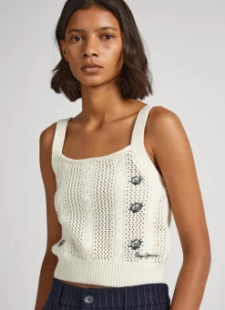 Women Pepe Jeans Floral Knit Top