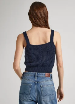 Women Pepe Jeans Floral Knit Top