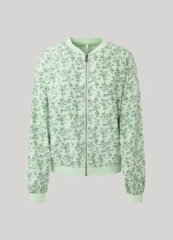 Women Pepe Jeans Floral Print Bomber Jacket