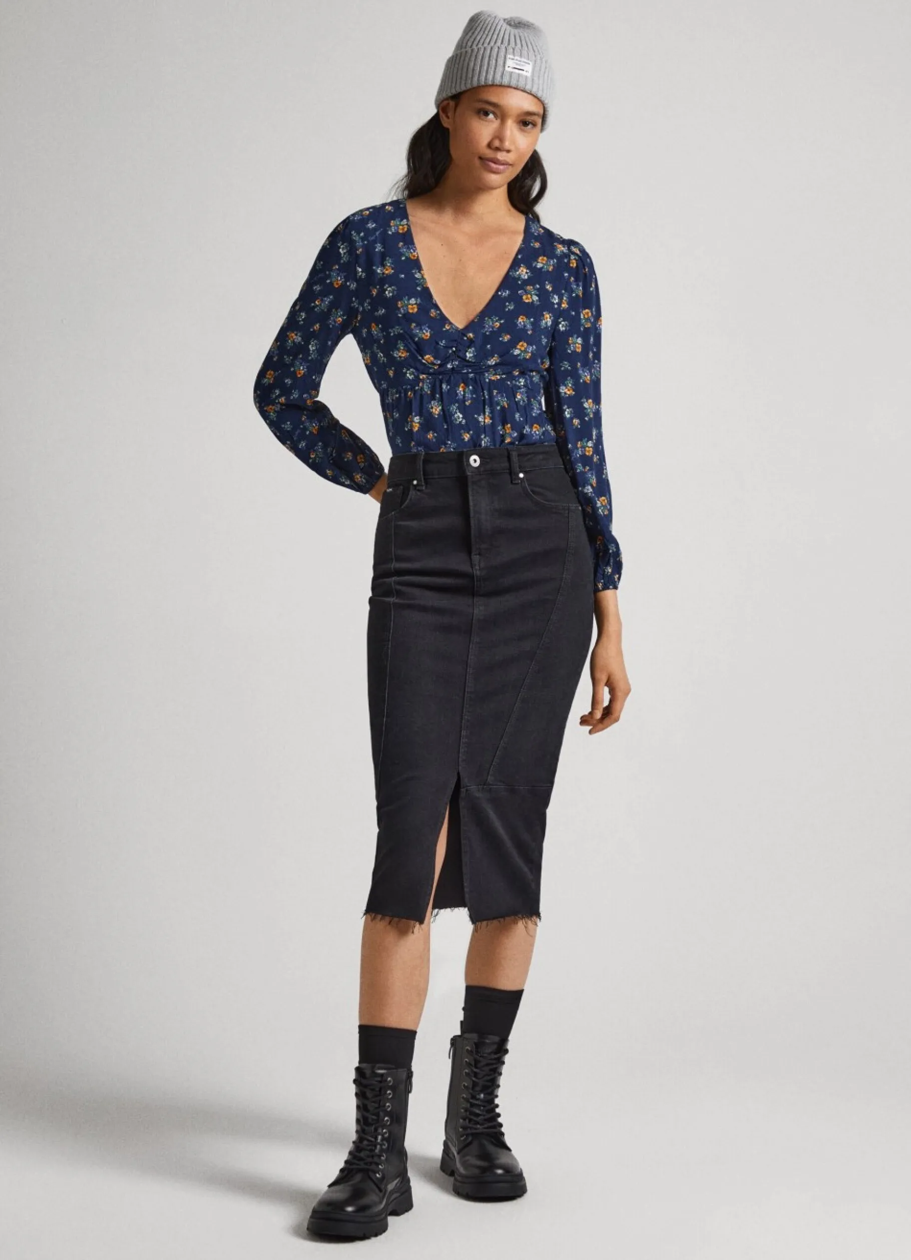 Women Pepe Jeans Floral Print Dobby Blouse