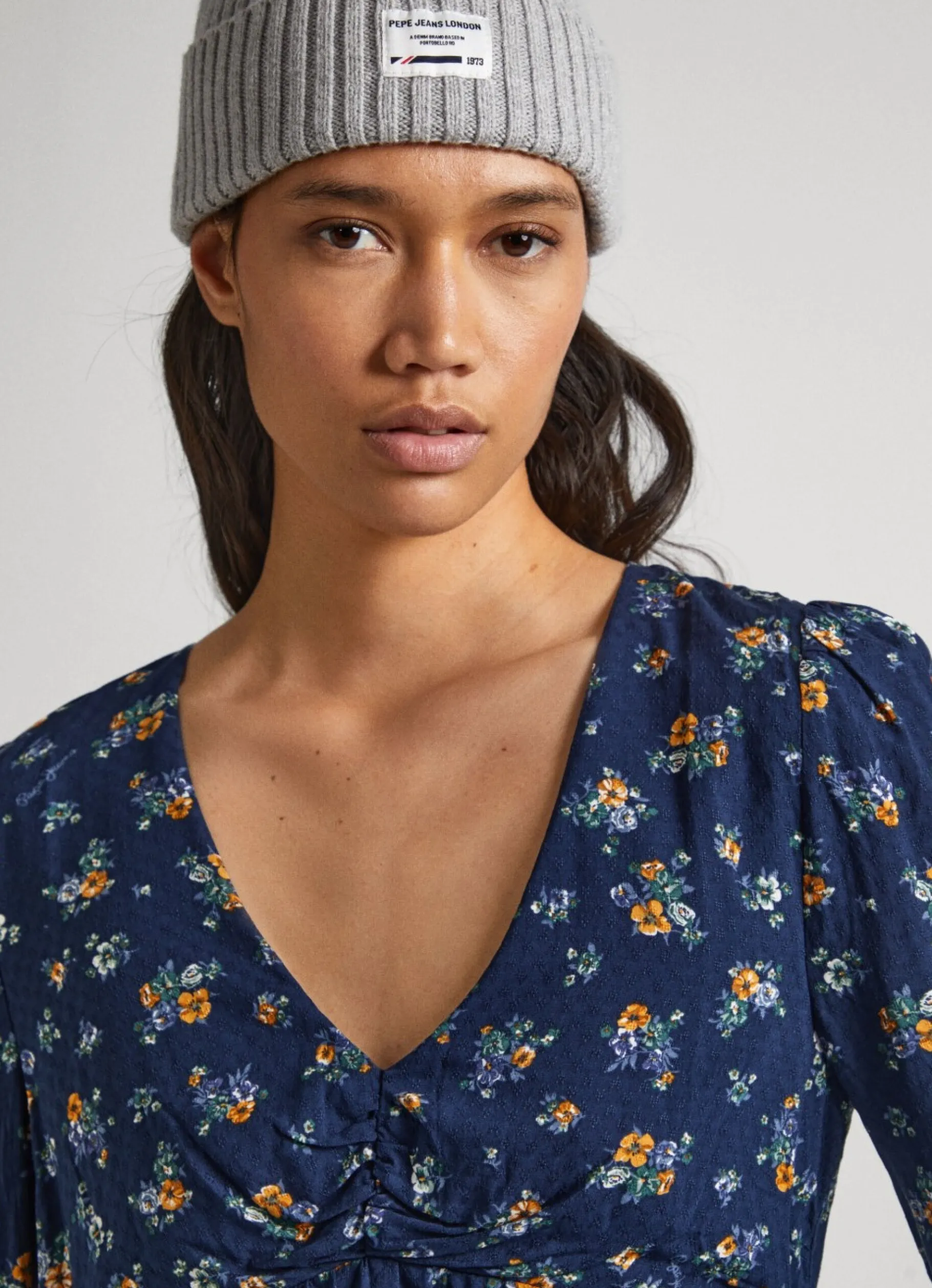 Women Pepe Jeans Floral Print Dobby Blouse