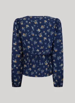 Women Pepe Jeans Floral Print Dobby Blouse