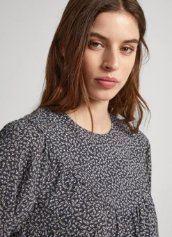 Women Pepe Jeans Floral Print Dobby Blouse