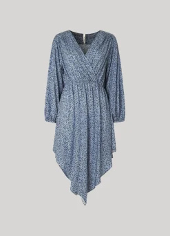 Women Pepe Jeans Floral Print Lurex Dress