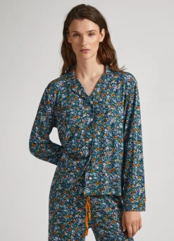 Women Pepe Jeans Floral Print Pajama Set