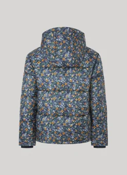 Women Pepe Jeans Floral Print Puffer Jacket
