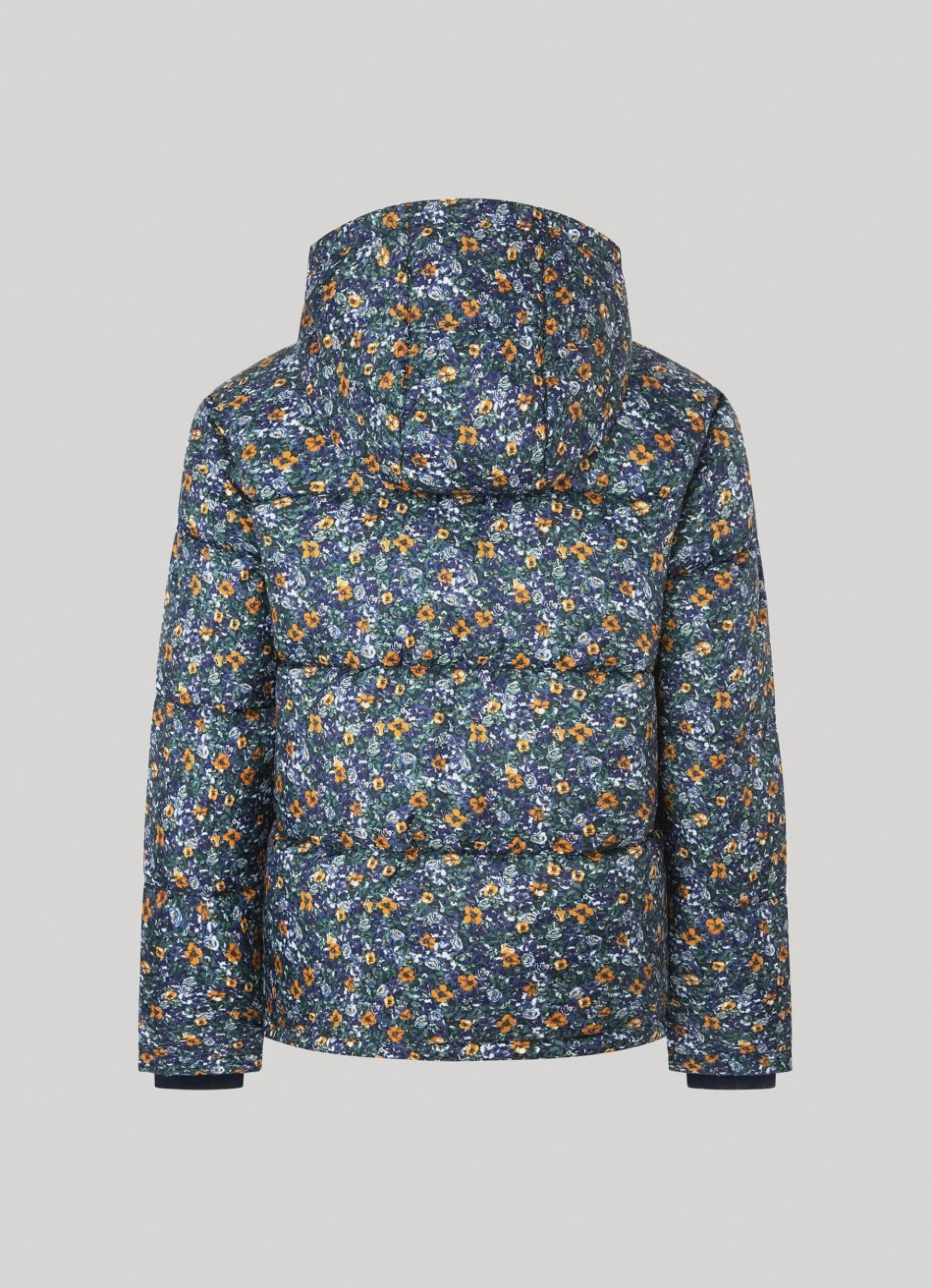 Women Pepe Jeans Floral Print Puffer Jacket