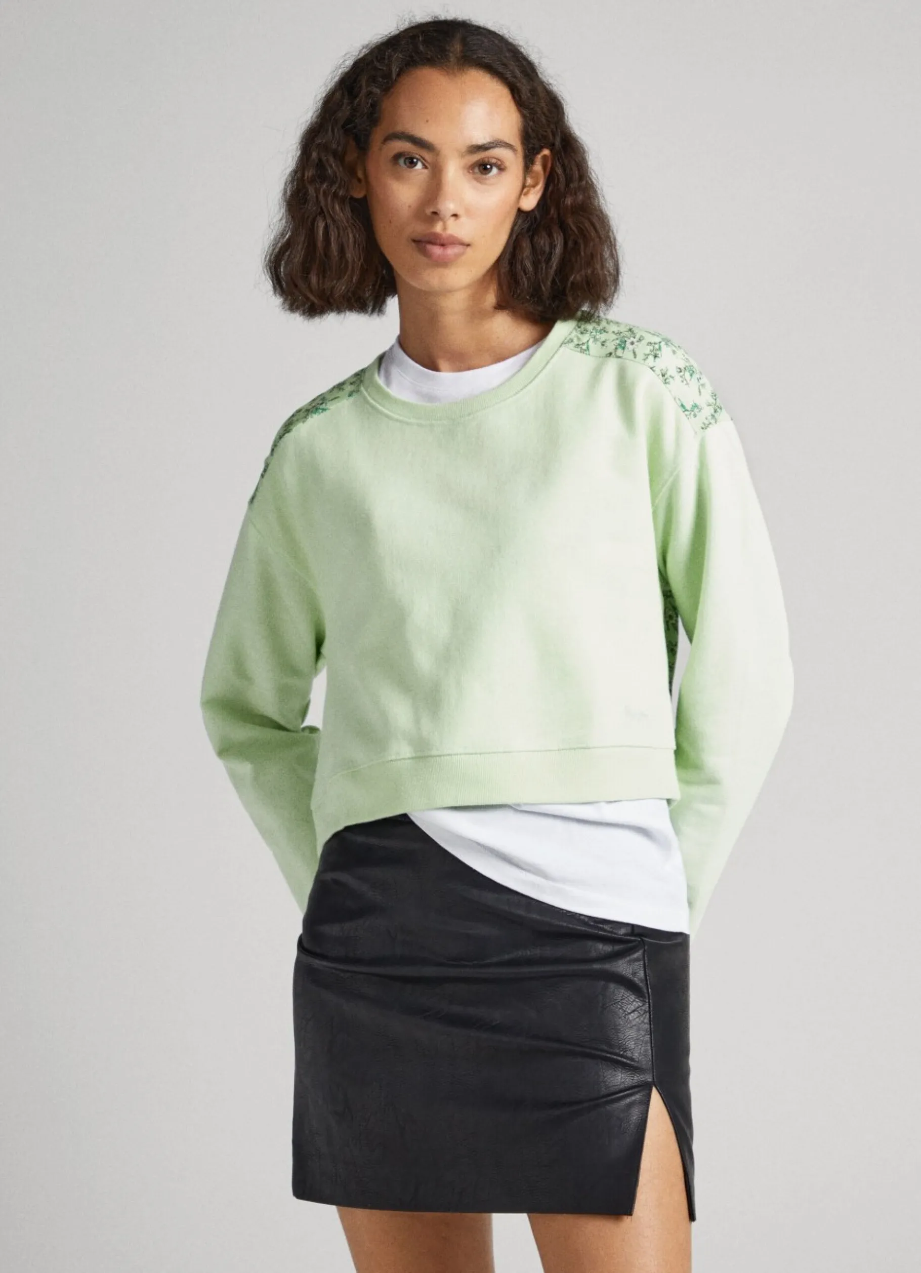 Women Pepe Jeans Floral Print Sweatshirt