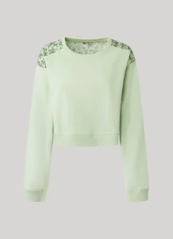 Women Pepe Jeans Floral Print Sweatshirt