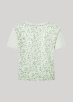 Women Pepe Jeans Floral Print T-Shirt