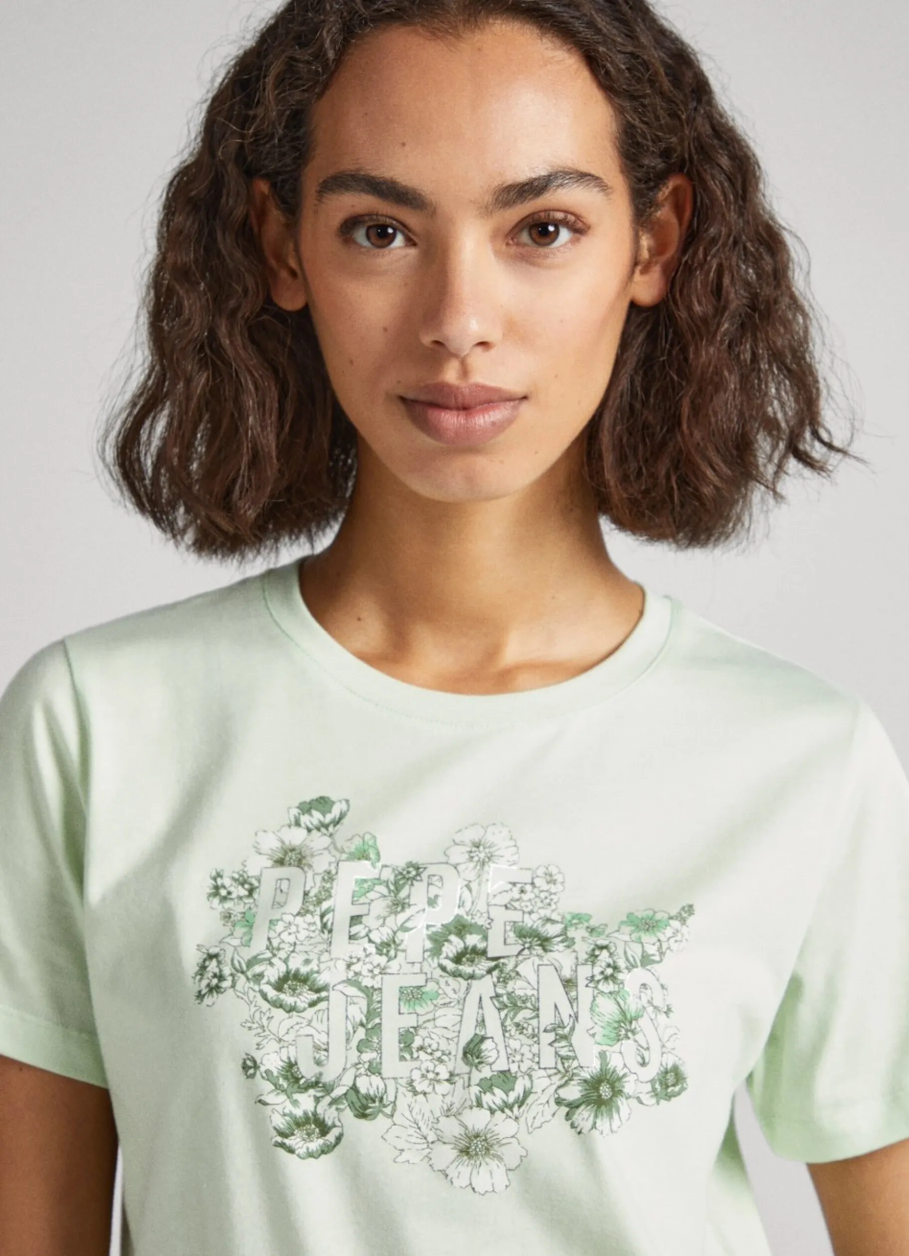 Women Pepe Jeans Floral Print T-Shirt