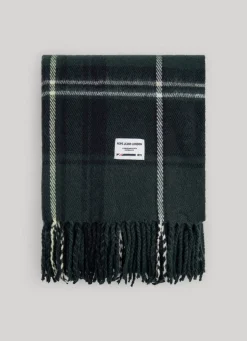 Men Pepe Jeans Fluid Fabric Check Scarf