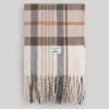 Men Pepe Jeans Fluid Fabric Check Scarf