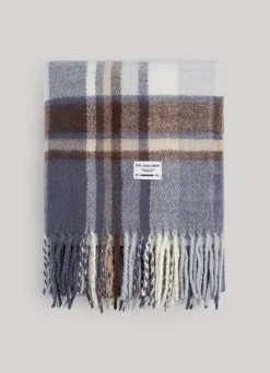 Men Pepe Jeans Fluid Fabric Check Scarf