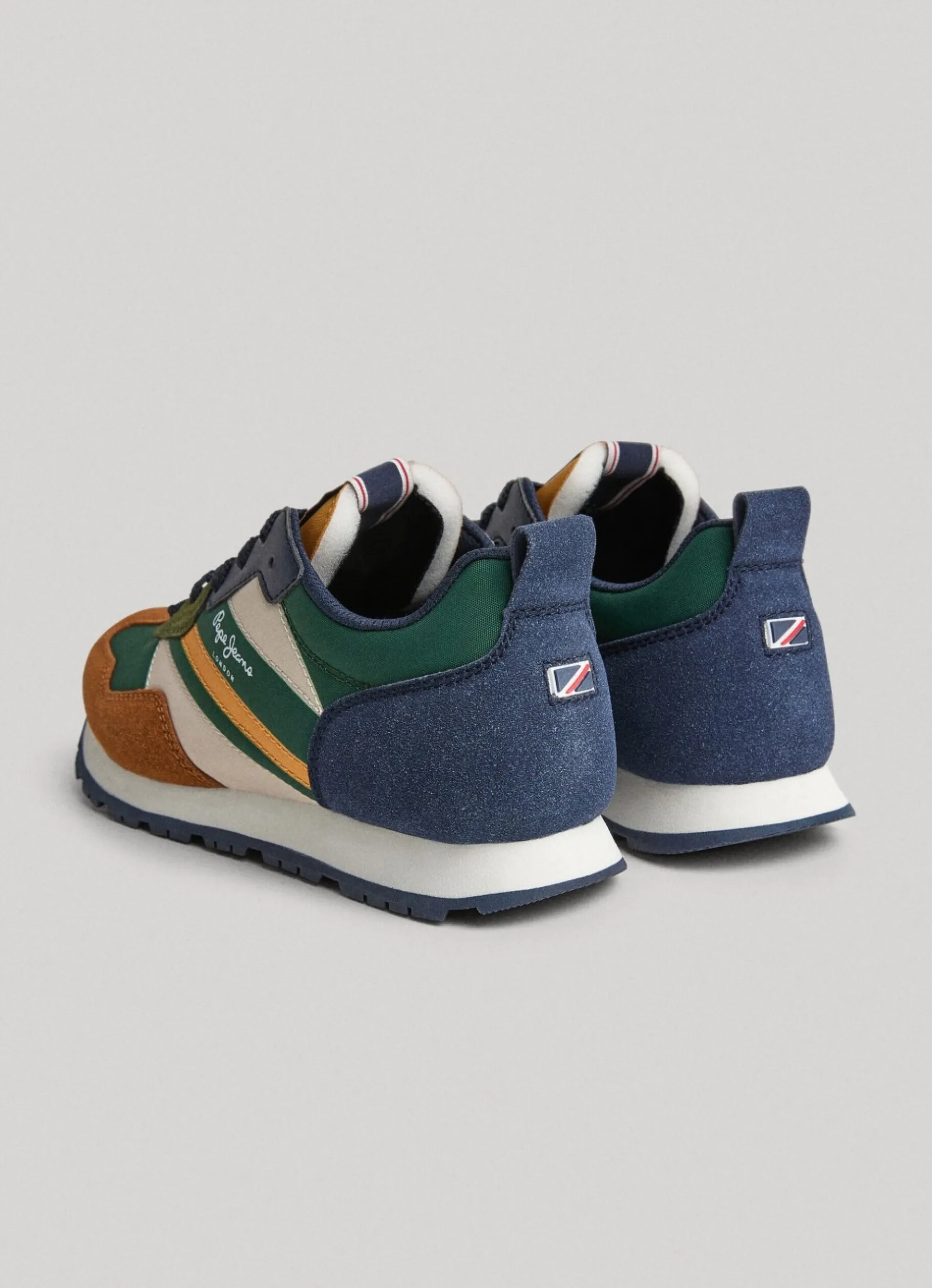 Boy Pepe Jeans Forest Print Combined Trainers