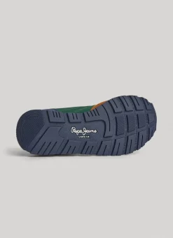 Boy Pepe Jeans Forest Print Combined Trainers