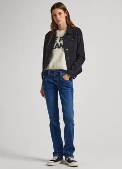Women Pepe Jeans Gen Regular Fit Mid-Rise Jeans