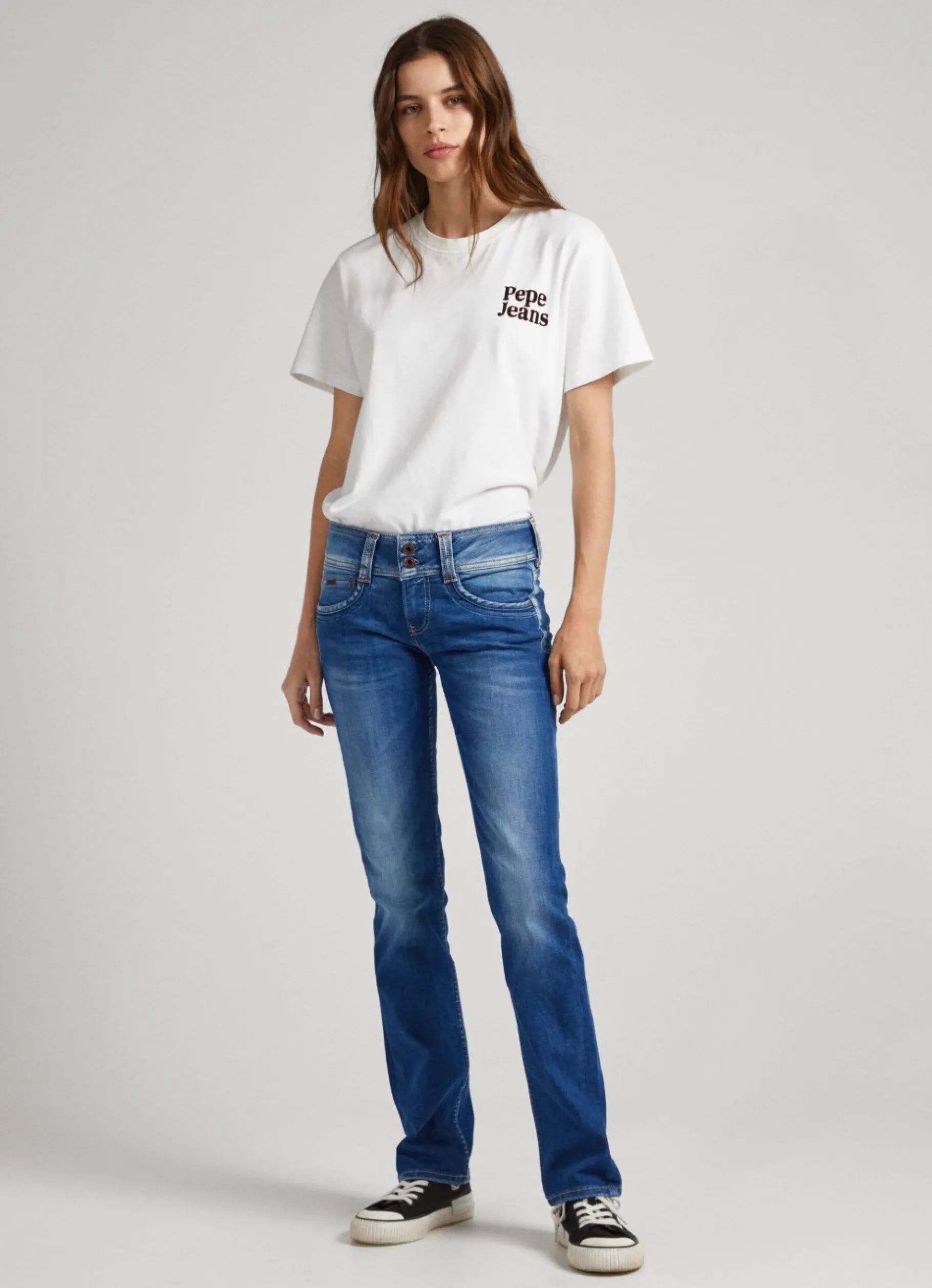 Women Pepe Jeans Gen Regular Fit Mid-Rise Jeans
