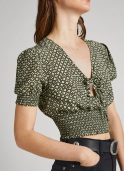 Women Pepe Jeans Geometric Print Blouse