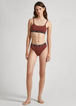 Women Pepe Jeans Geometric Print Bralette