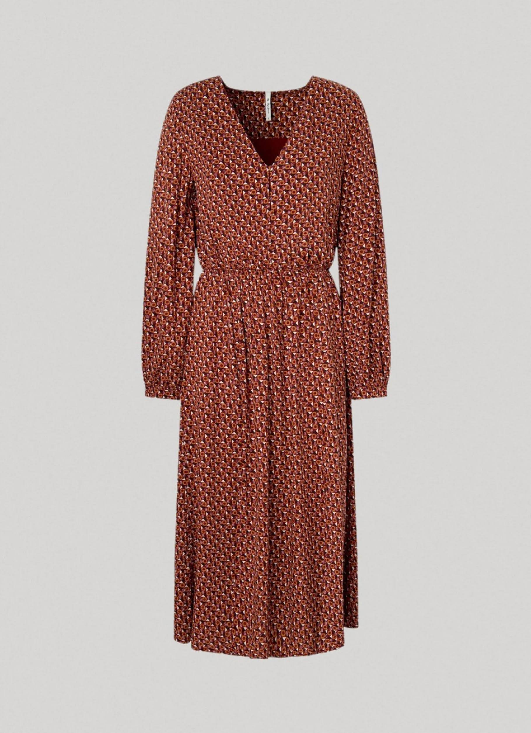 Women Pepe Jeans Geometric Print Dobby Dress