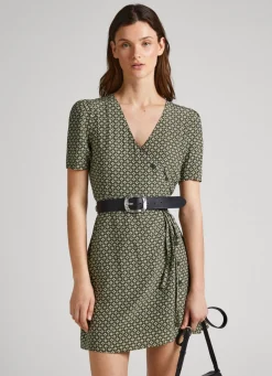 Women Pepe Jeans Geometric Print Dress