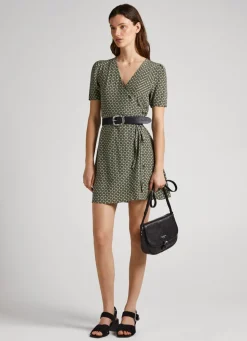 Women Pepe Jeans Geometric Print Dress