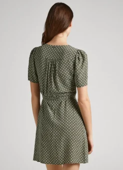 Women Pepe Jeans Geometric Print Dress