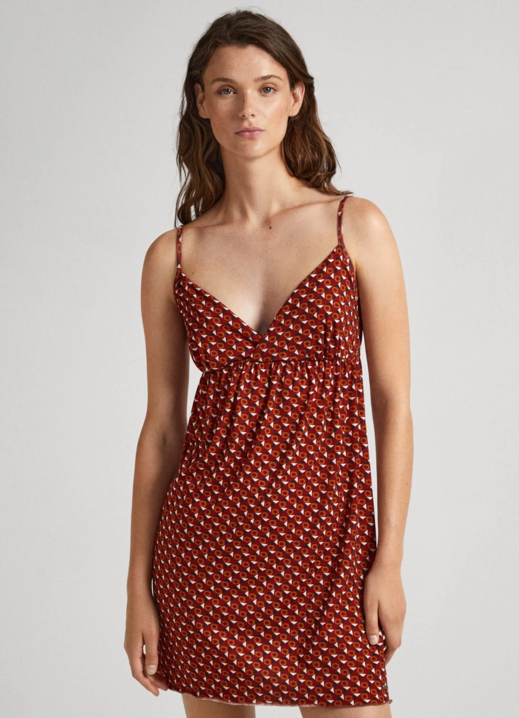 Women Pepe Jeans Geometric Print Nightdress