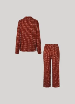 Women Pepe Jeans Geometric Print Pajama Set