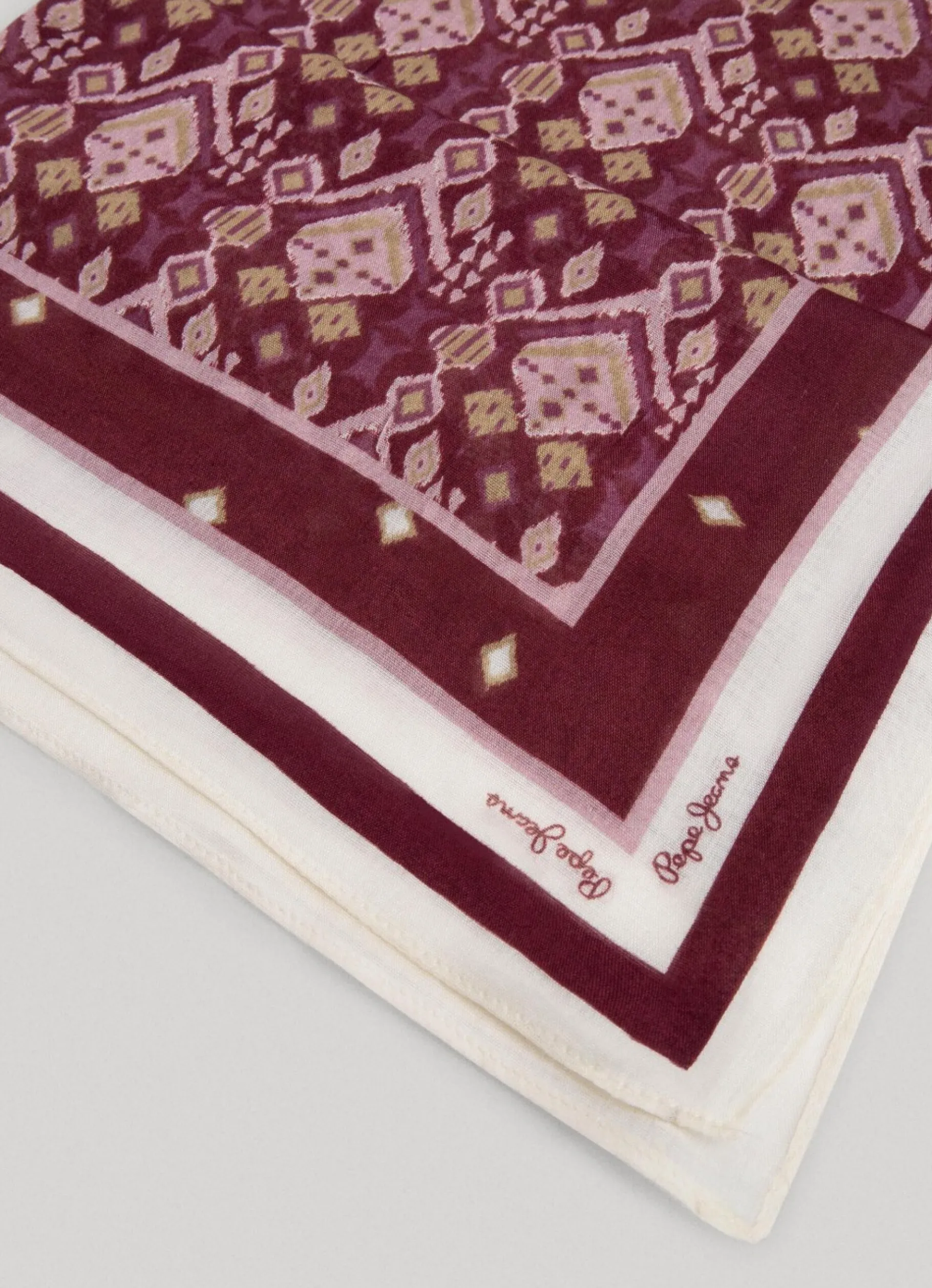 Women Pepe Jeans Geometric Print Scarf
