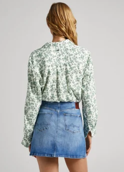 Women Pepe Jeans Geometric Print Shirt