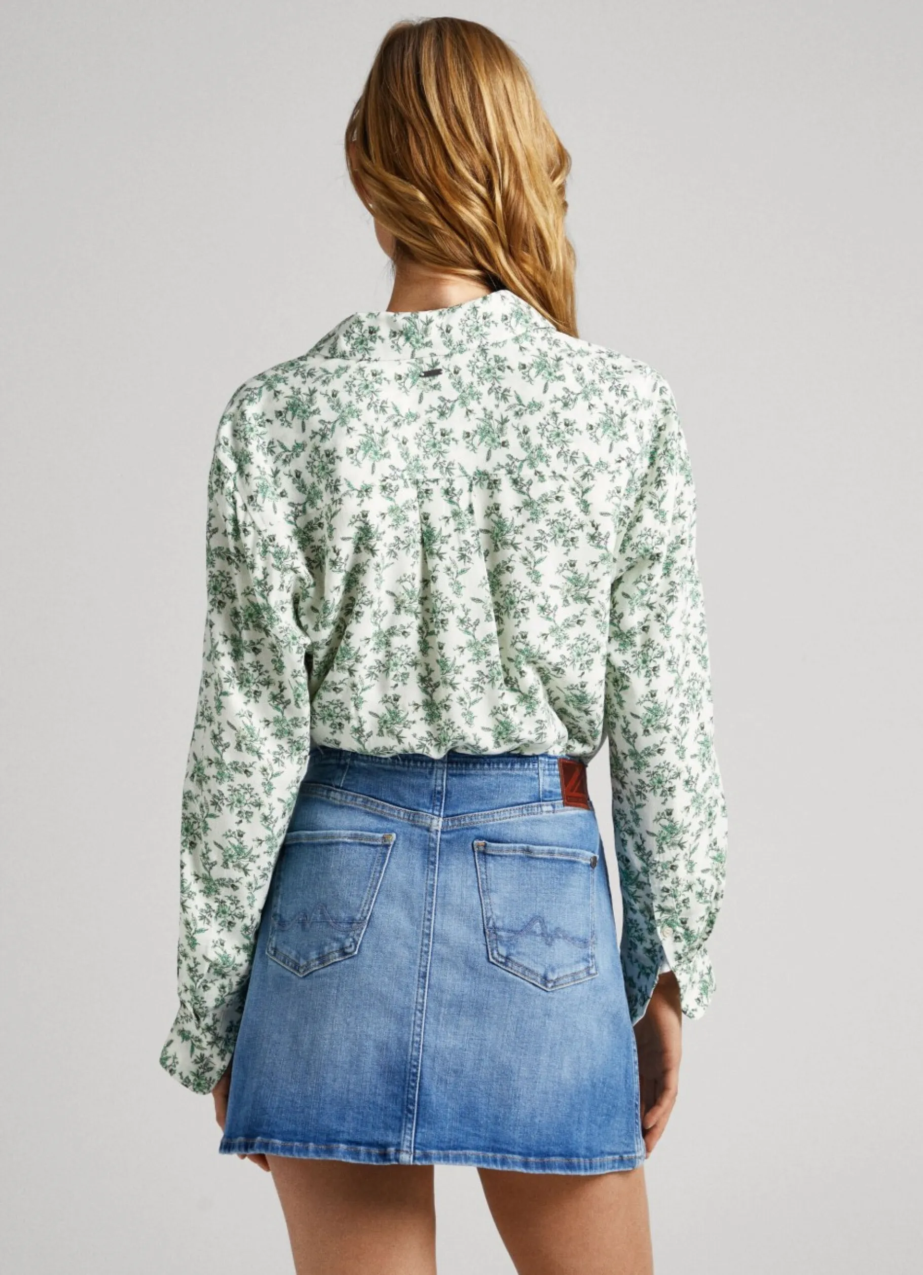 Women Pepe Jeans Geometric Print Shirt