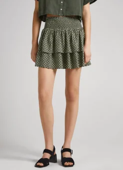 Women Pepe Jeans Geometric Print Skirt