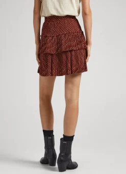 Women Pepe Jeans Geometric Print Skirt