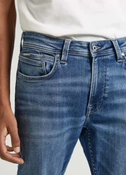 Men Pepe Jeans Hatch Regular Slim Fit Mid-Rise Jeans