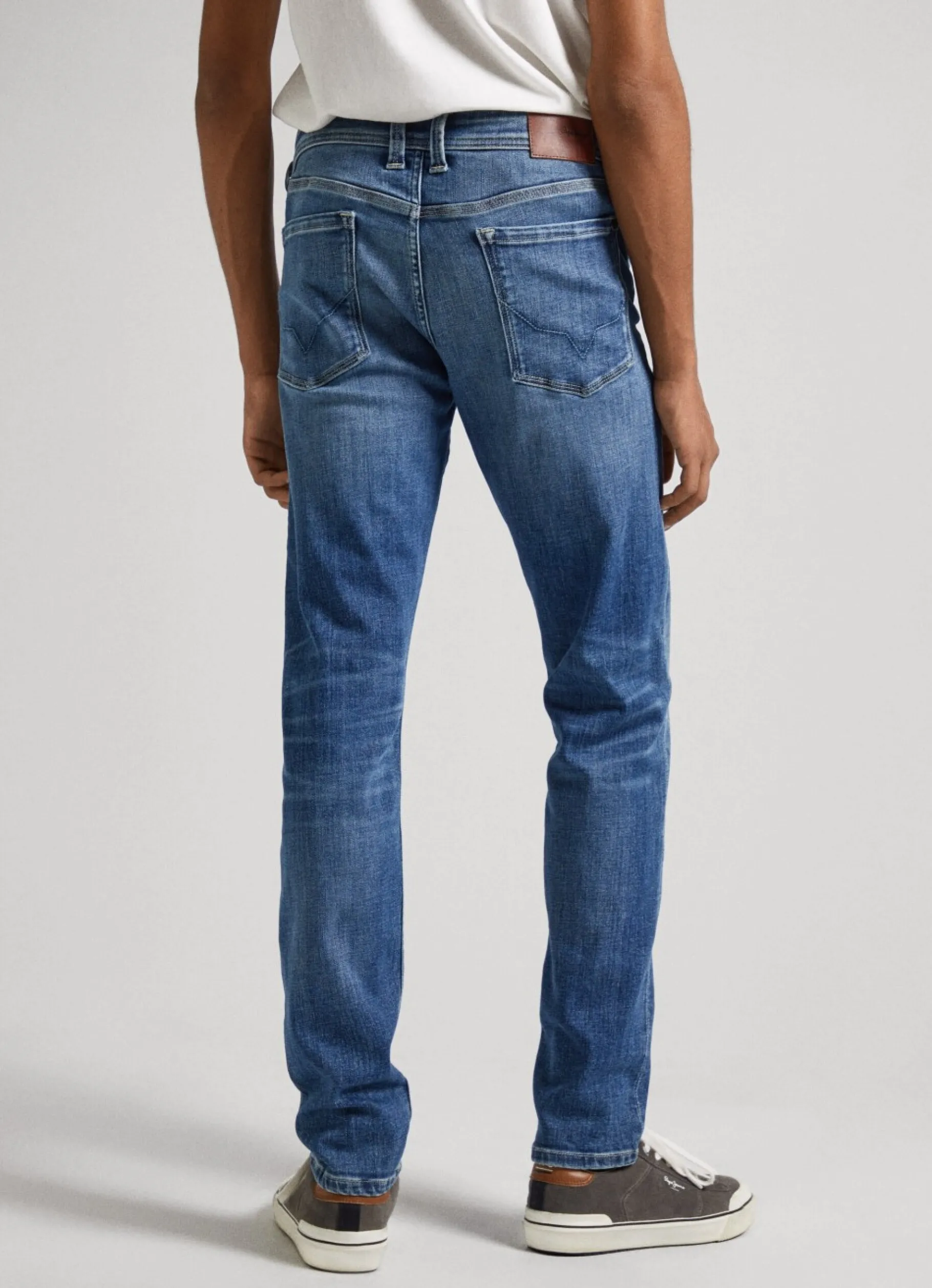 Men Pepe Jeans Hatch Regular Slim Fit Mid-Rise Jeans