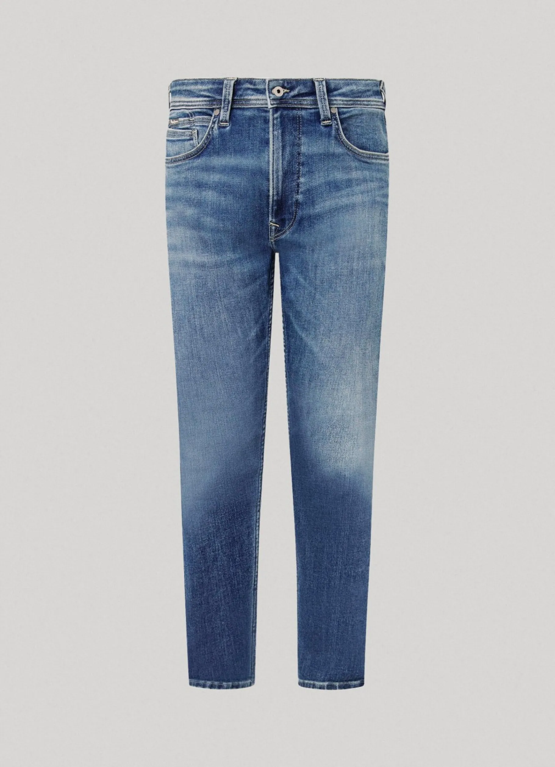 Men Pepe Jeans Hatch Regular Slim Fit Mid-Rise Jeans