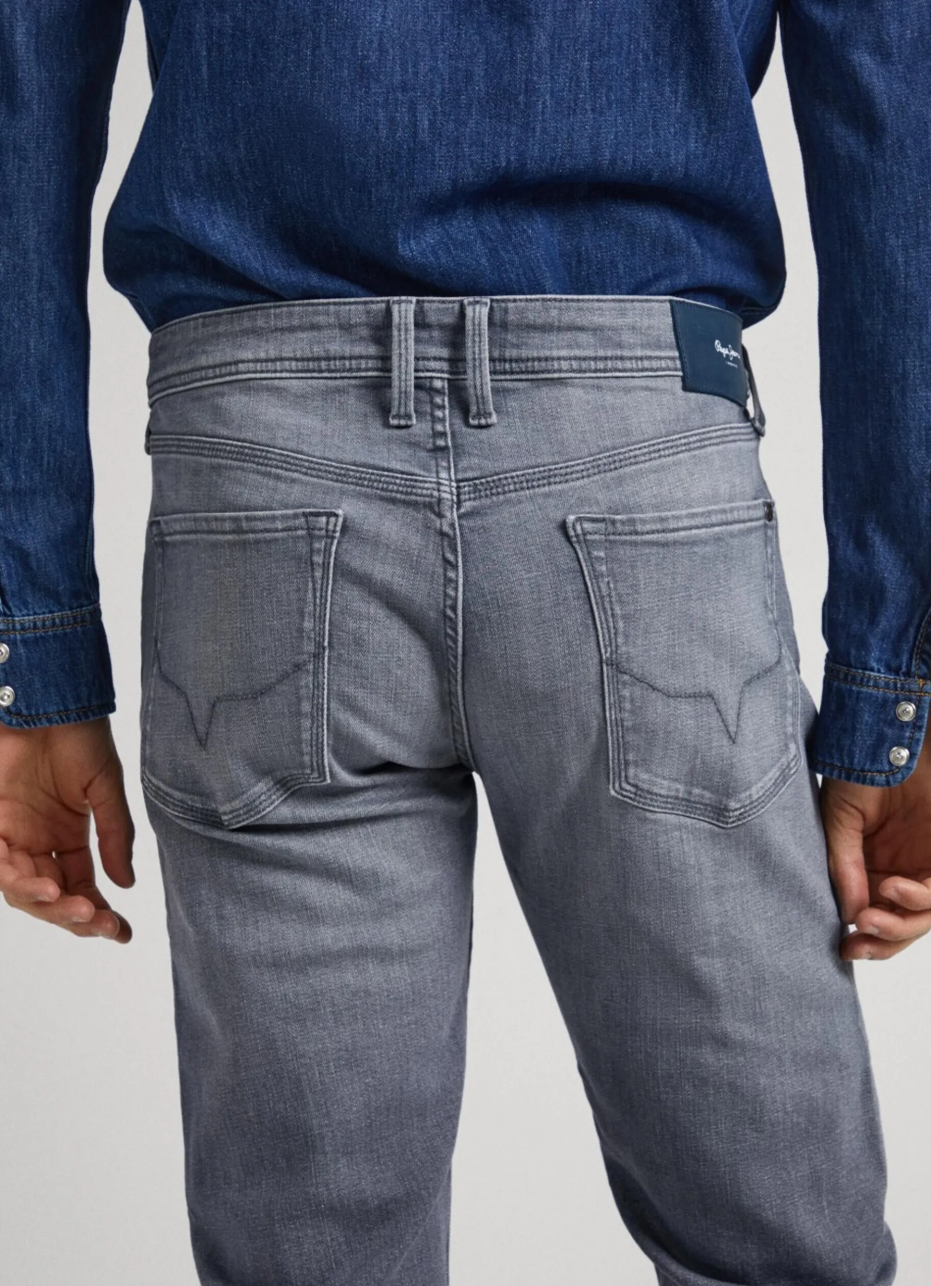 Men Pepe Jeans Hatch Regular Slim Fit Mid-Rise Jeans