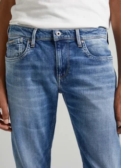 Men Pepe Jeans Hatch Slim Fit Low-Rise Jeans