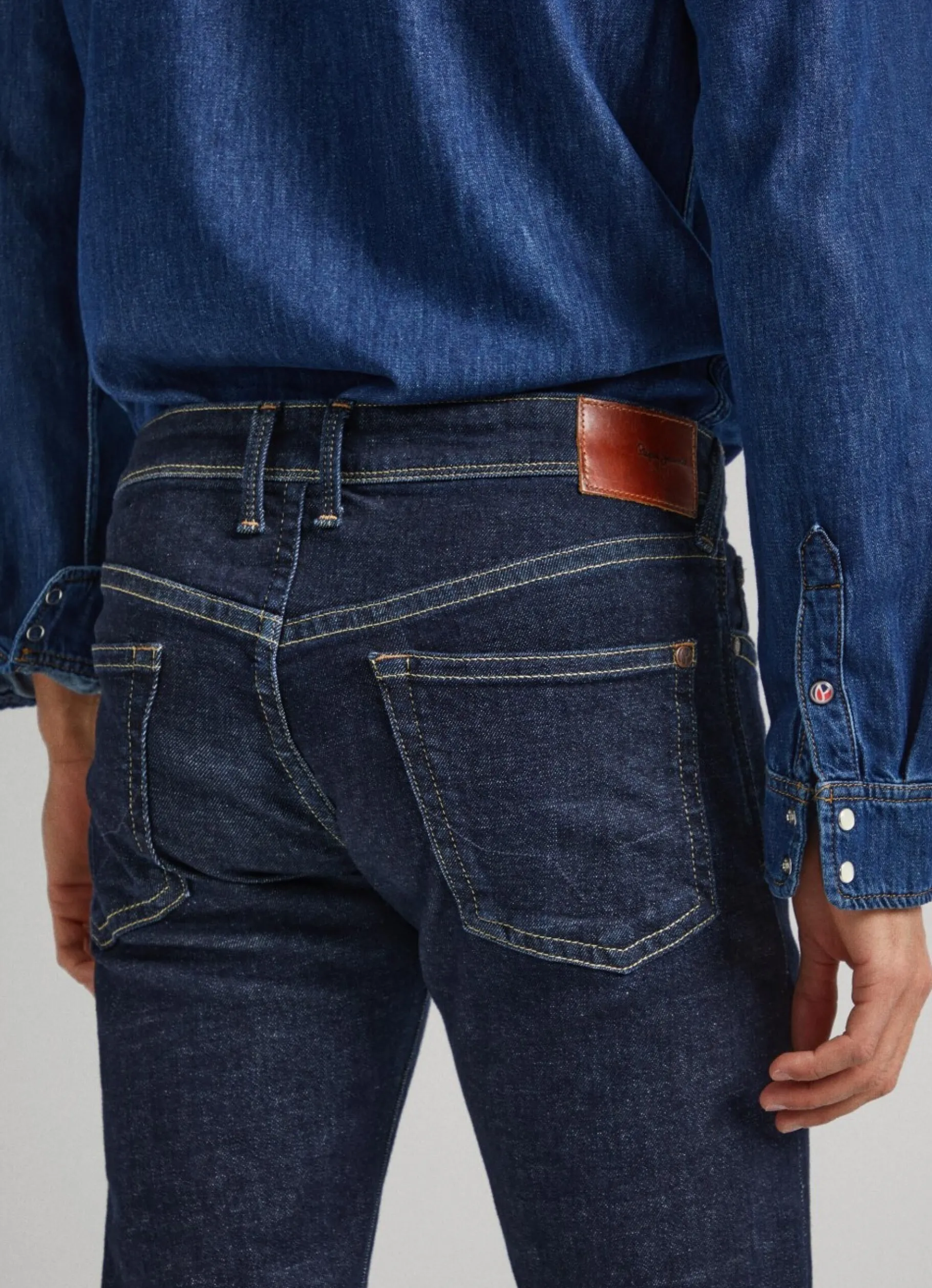 Men Pepe Jeans Hatch Slim Fit Low-Rise Jeans