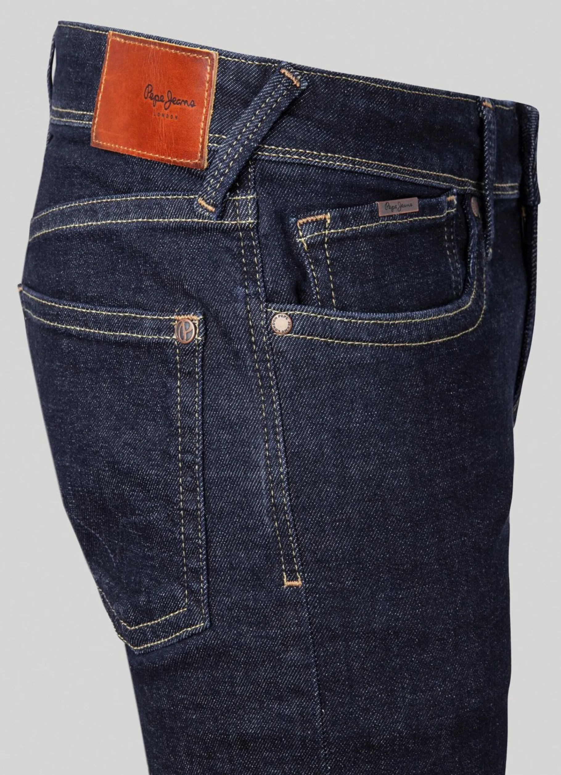 Men Pepe Jeans Hatch Slim Fit Low-Rise Jeans