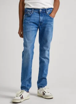 Men Pepe Jeans Hatch Slim Fit Mid-Rise Jeans