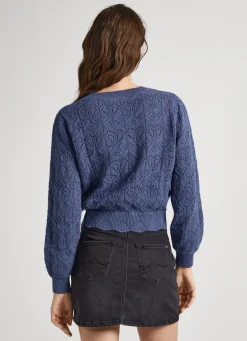 Women Pepe Jeans Hearts Openwork Knit
