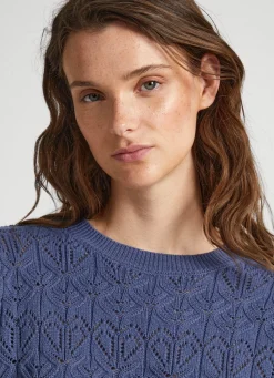 Women Pepe Jeans Hearts Openwork Knit