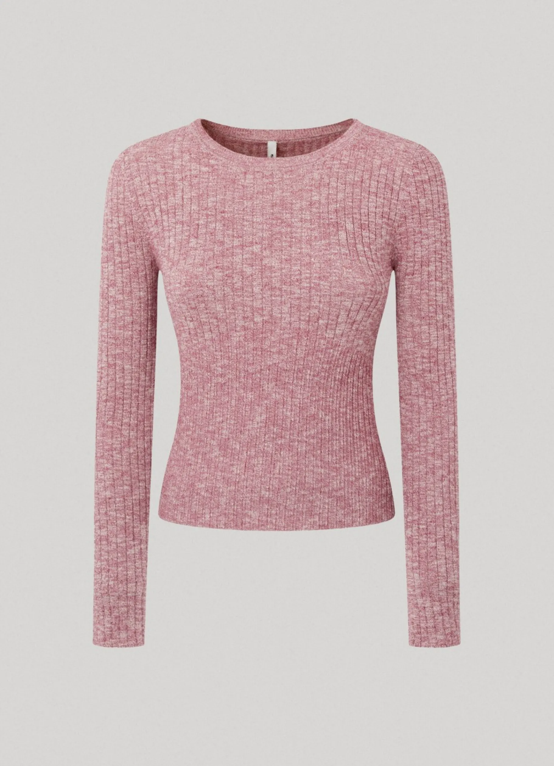 Women Pepe Jeans Heathered Melange Cotton Top