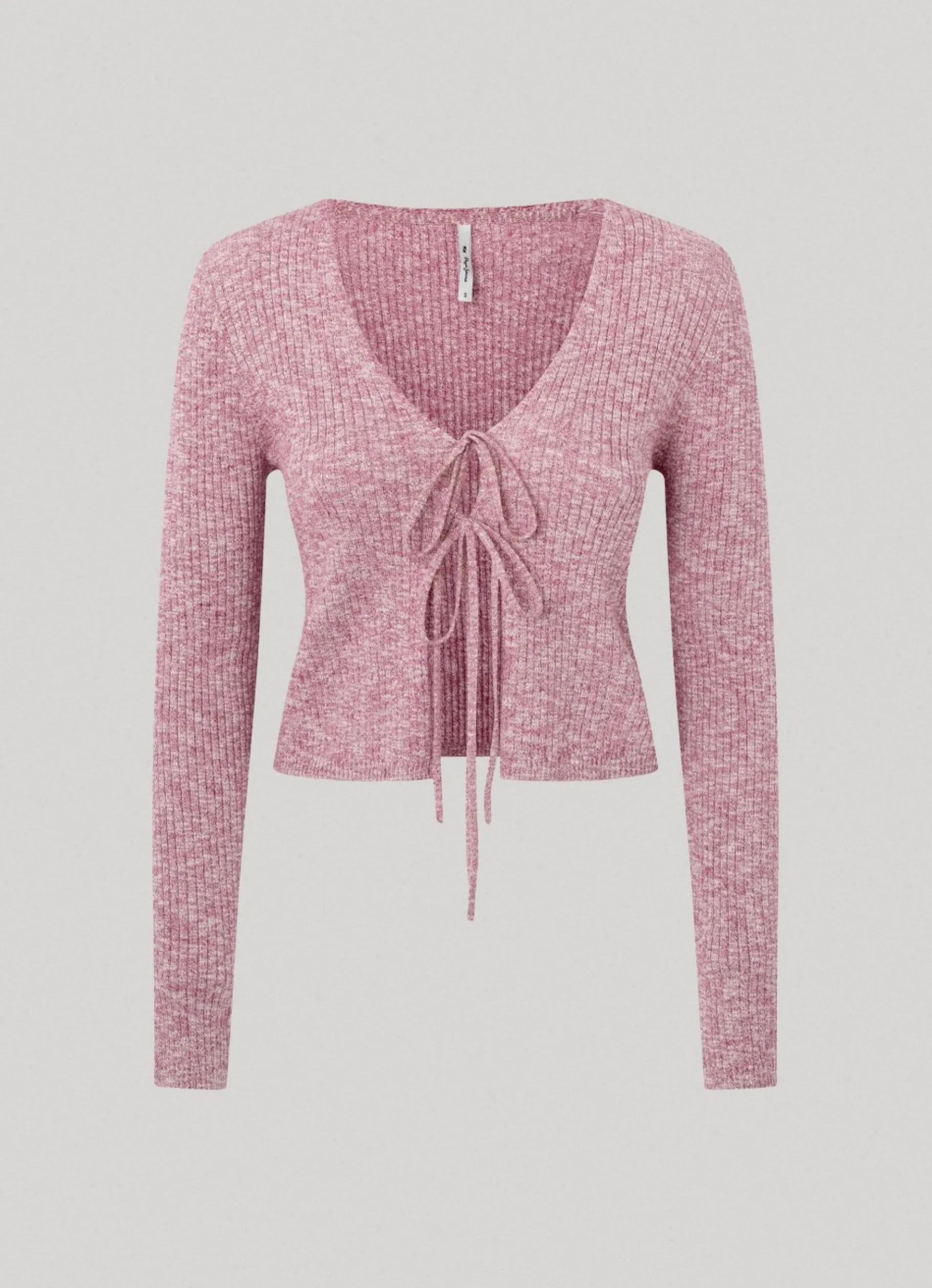 Women Pepe Jeans Heathered Melange Cotton Cardigan