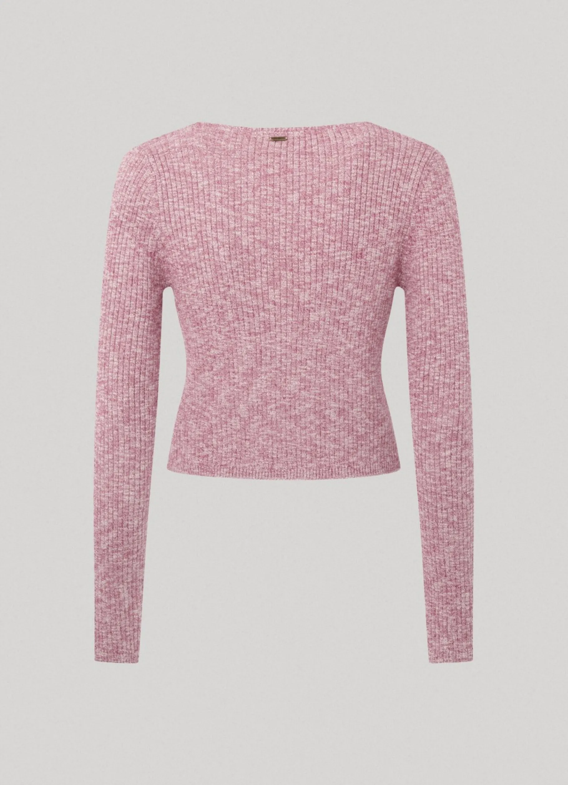 Women Pepe Jeans Heathered Melange Cotton Cardigan